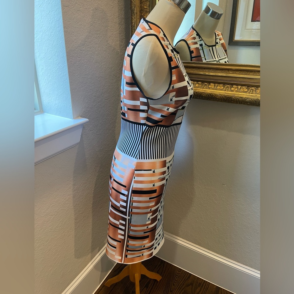 Clover Canyon Neoprene Digital Print Sheath Dress Medium Excellent Condition - Picture 6 of 15